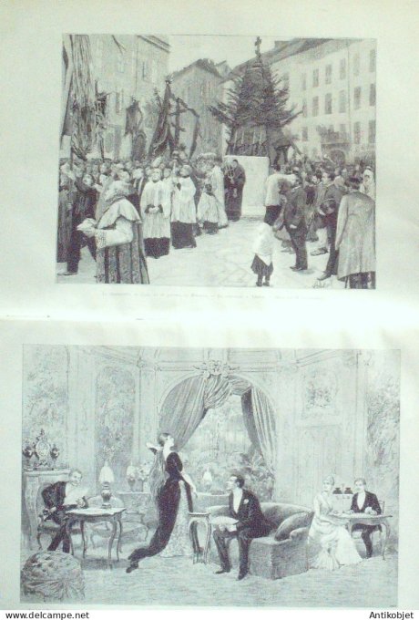 Le Monde illustré 1886 n°1557 Espagne Alcazar Tolède Auxerre (89) Pologne Moscou Bratina