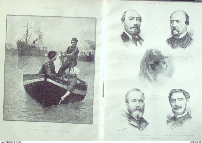 Le Monde illustré 1886 n°1557 Espagne Alcazar Tolède Auxerre (89) Pologne Moscou Bratina