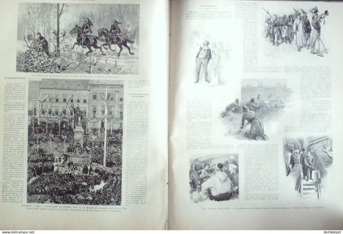 Le Monde illustré 1890 n°1754 Villeneuve-St-Georges Joinville (94) Hongrie Arad Victor Hugo