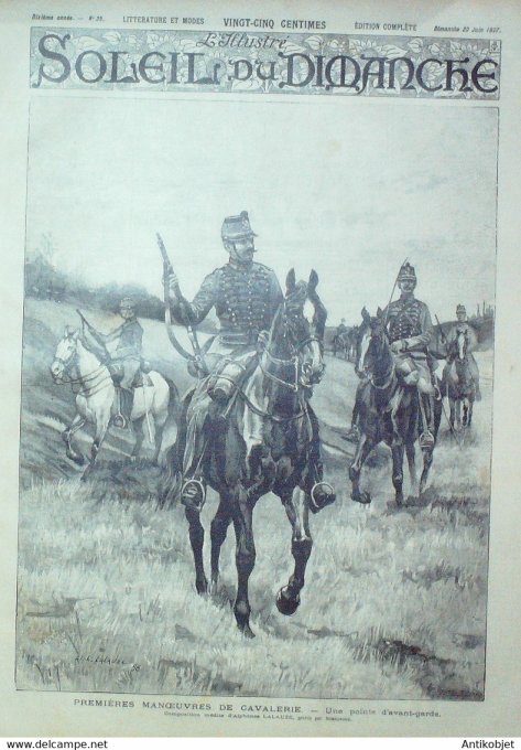 Soleil du Dimanche 1897 n°25 Prince d'Arenberg, Comte de Juigné Arnould Plessy