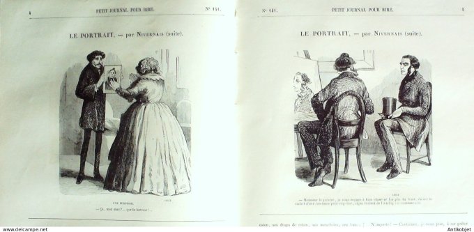 Petit journal pour Rire 1858 # 141 Les Consails Monta
