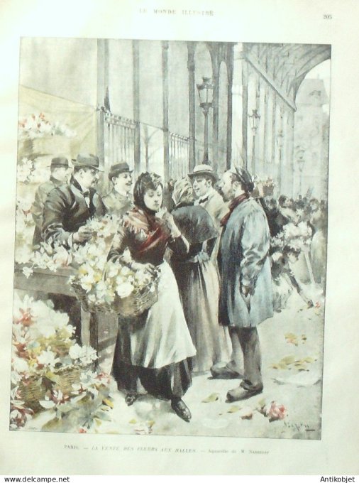 Le Monde illustré 1893 n°1879 Rome St-Jean de Latran Semaine Paques Anvers