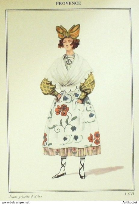 Provence-Alpes-Côte d'Azur  Arles (13) Grisette signé  par P.A Leroux XXème