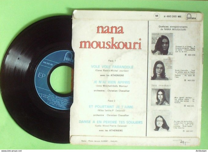 Mouskouri Nana 45T EP Vole vole farandole 1969