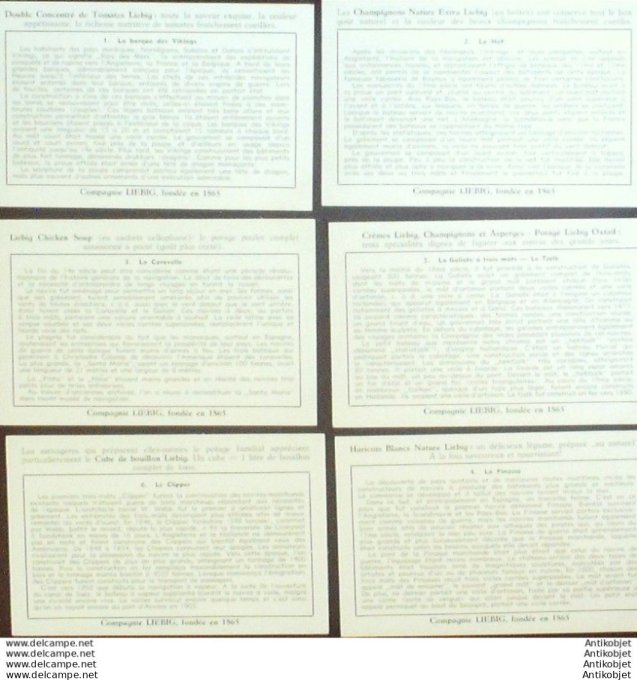 Chromo Liebig Sang 1582 Bateaux a travers les ages (1954)