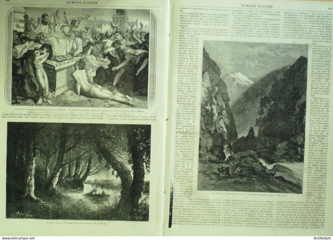 Le Monde illustré 1869 n°649 Allemagne Munich Belgique Anvers Angleterre Putney Bagnères-de-Luchon (