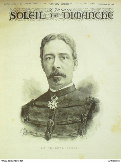 Soleil du Dimanche 1893 n°22 Marseille (13) Bénin Père Vathelet Chatel-Guyon (63)