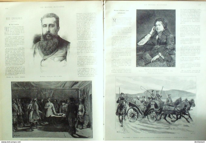 Le Monde illustré 1886 n°1538 Bulgarie Talika Rahova Obock Alexandrie Karaveloff Lemberg