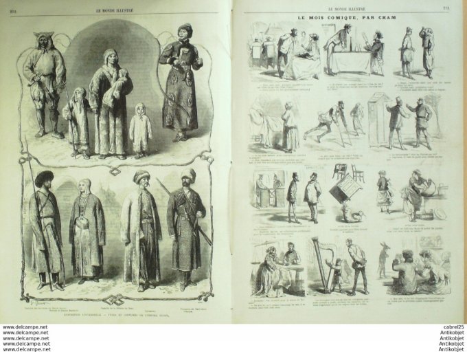 Le Monde illustré 1867 n°547 Belgique Tervueren Russie Costumes Flers Vire (14)