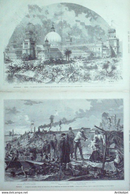 Le Monde illustré 1879 n°1149 Italie Novare Bicoca Australie Sydney St-Denis (93) Belgique Bouchout