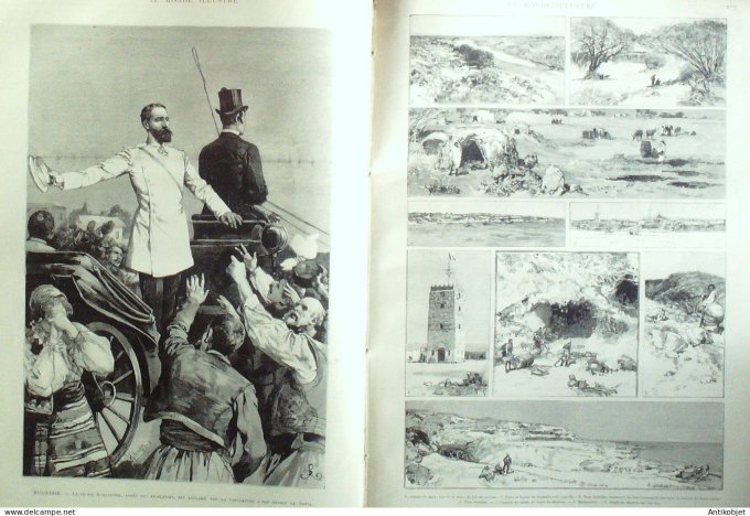 Le Monde illustré 1886 n°1538 Bulgarie Talika Rahova Obock Alexandrie Karaveloff Lemberg