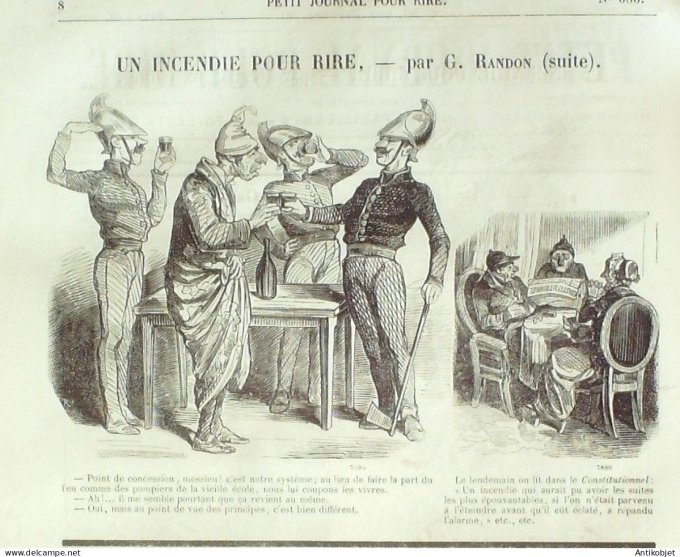 Petit journal pour Rire 1866 # 585 Les Apprentis grands hommes Talin & Damourette