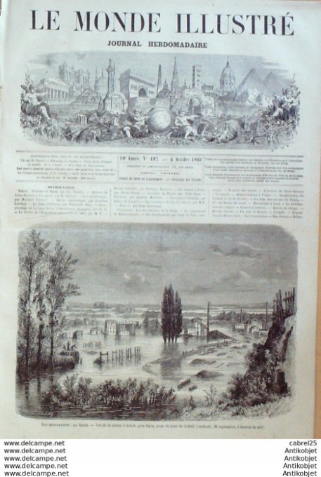 Le Monde illustré 1866 n°495 Maisons Alfort (94) Italie Venise Espagne Seville Coudoue Liverpool Gre