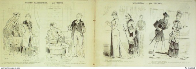 La Caricature 1885 #275 La Gymnatique Cirque Escrime Robida Caran d'Ache Draner