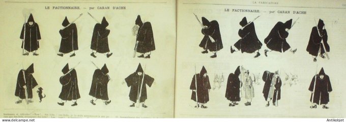 La Caricature 1885 #275 La Gymnatique Cirque Escrime Robida Caran d'Ache Draner