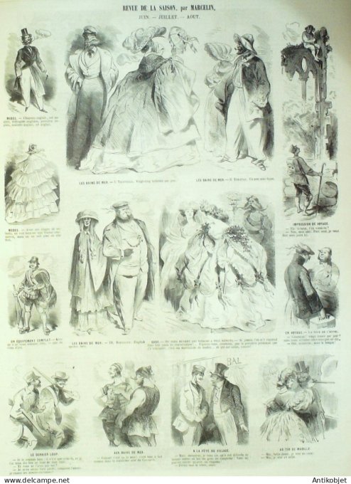 Le Monde illustré 1858 n° 79 Pologne Varsovie Bruxelles New York Châlons (51)