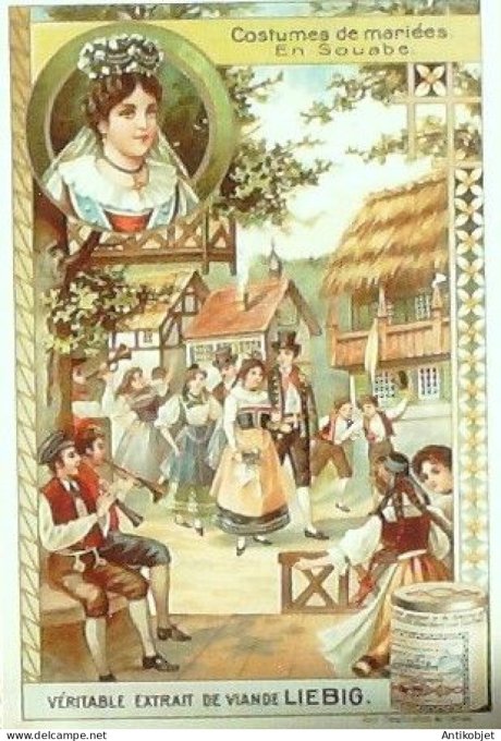Chromo Liebig Sang  769 Costumes de mariees V (1904)