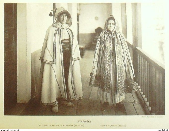 Occitanie Béarn Labassère (65) Paysans  par Ch.Massin XXème
