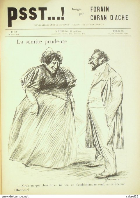 PSST 1898 n°29-Caran d'Ache,Forain-COMPENSATION