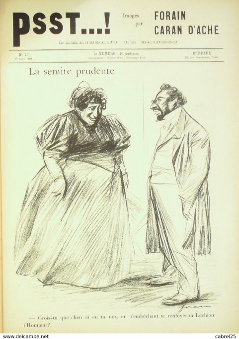 PSST 1898 n°29-Caran d'Ache,Forain-COMPENSATION