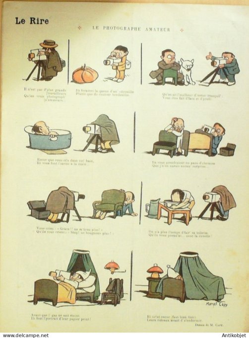 Le Rire 1914-07-18 # 598 Journal humoristique Ed.Originale Le Manneken-Parle