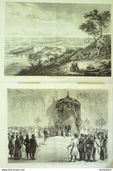 Le Monde illustré 1863 n°309 Danemark Mexique Rinconada Zacatecaz Soledad St Germain (78) Rouen (76)