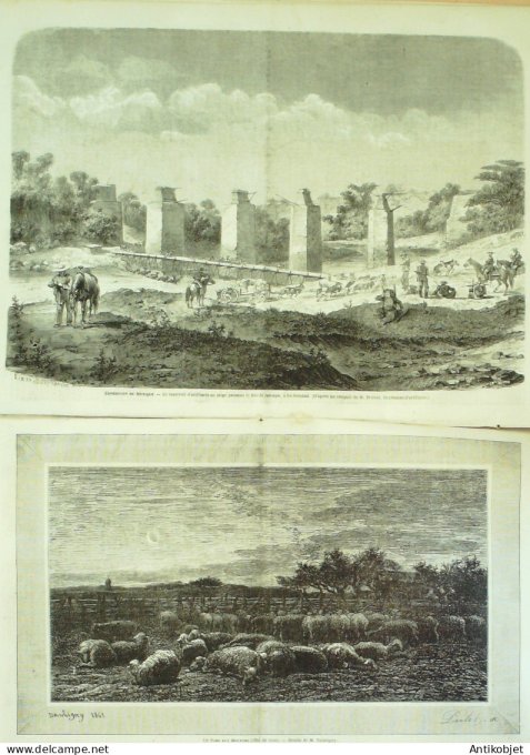 Le Monde illustré 1863 n°309 Danemark Mexique Rinconada Zacatecaz Soledad St Germain (78) Rouen (76)