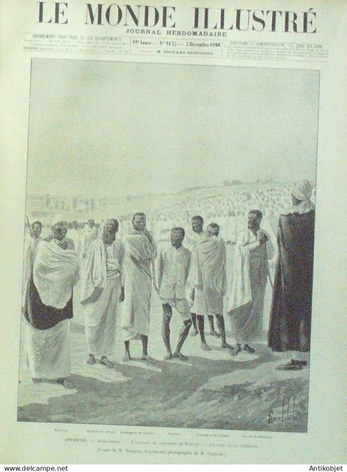 Le Monde illustré 1898 n°2175 Abyssinie Addis-Ababa 'île d'Oléron (17) Domrémy (88) Madagascar Tanan