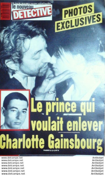 Détective 1987 # 235 Pontoise Gainsbourg Cherbourg Venissieux Roubaix Angers Bordeaux