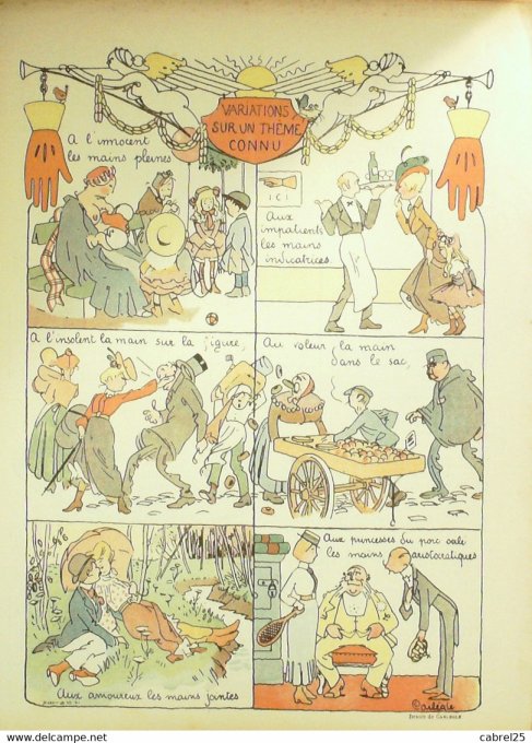 Le Rire 1906 n°168 Guillaume Poulbot Carlègle Avelot Hermann Burret Guydo Avelot