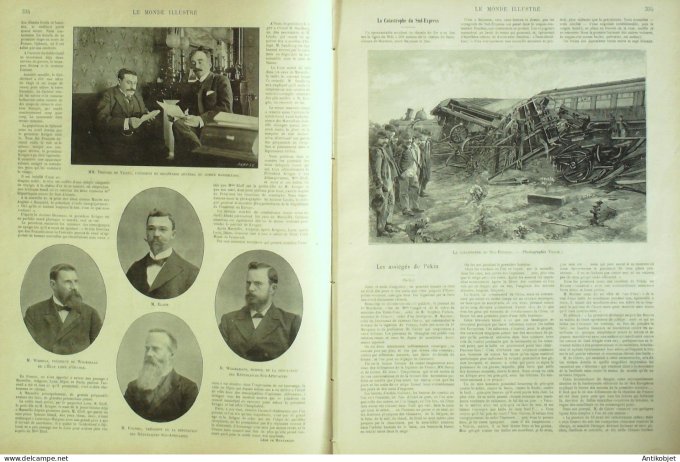 Le Monde illustré 1900 n°2278 Marseille (13) Chine Pékin Shangaï Catastrophe du Sud-Express