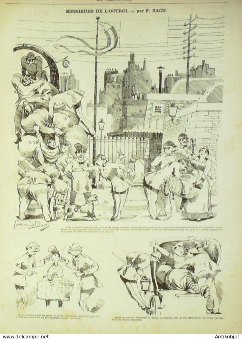 La Caricature 1881 #  76 Le Monde où l'on s'ennuit Edouard Pailleron Bach Trock
