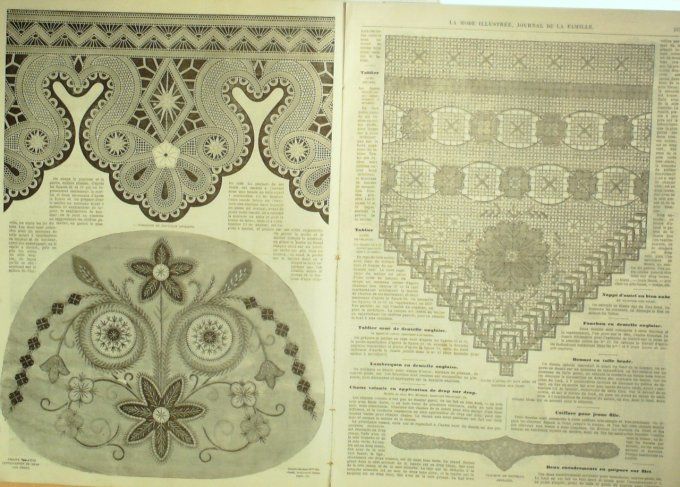 Journal Mode illustrée 1870 # 28 Tabliers de ménage