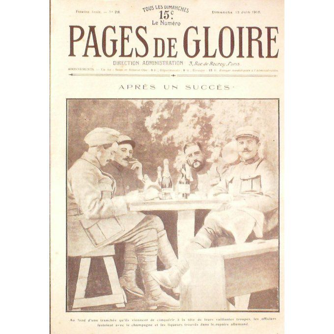 Pages de gloire 1915 n°28 MILAN CAPUCINS TRIESTE RAGUSSE