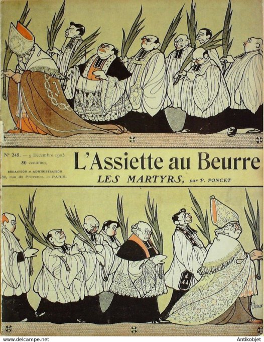 L'Assiette au beurre 1905 n°245 Les Martyrs Poncet
