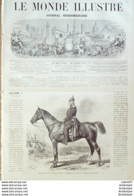 Le Monde illustré 1866 n°494 Italie Venise Allemagne Berlin Autriche Stadtgrabea