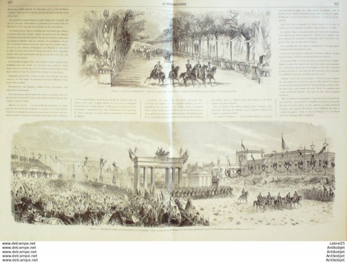 Le Monde illustré 1866 n°494 Italie Venise Allemagne Berlin Autriche Stadtgrabea