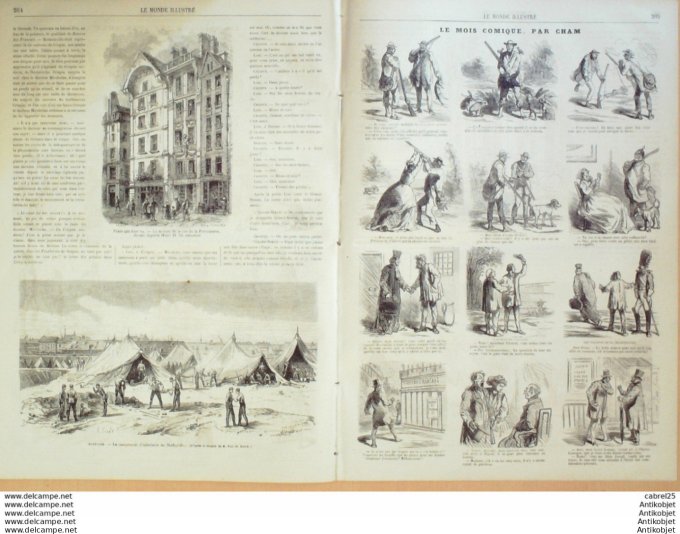 Le Monde illustré 1866 n°494 Italie Venise Allemagne Berlin Autriche Stadtgrabea