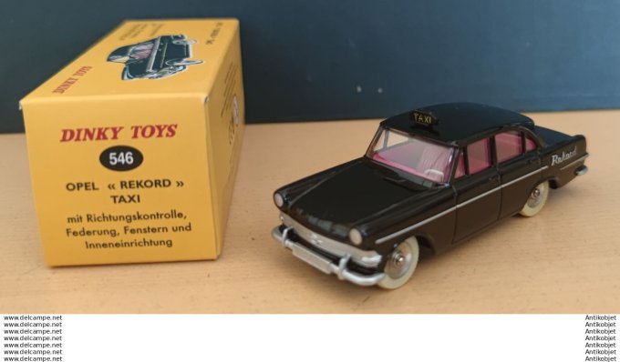 Opel record Taxi noir Dinky Toys Atlas 1:43