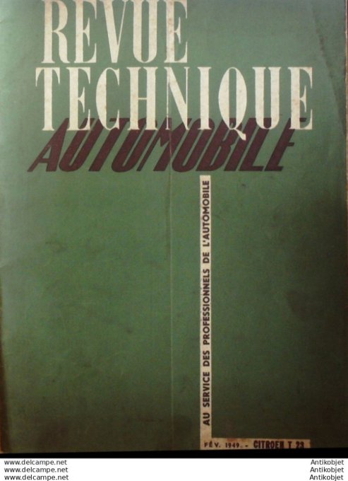 R.T Automobile Citroën T 23 Puch 125 AJS 350 500cc 34 # 1949