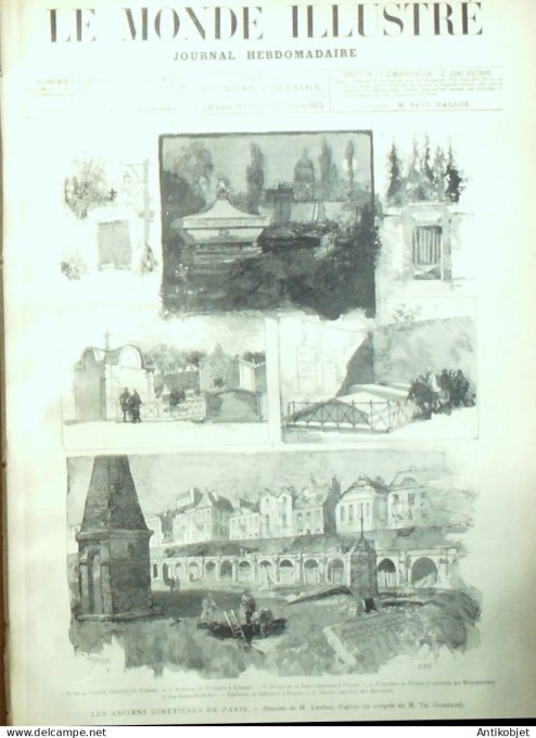 Le Monde illustré 1885 n°1493 Bulgarie Philippopoli Saint-Julien (69) Jules Claretie