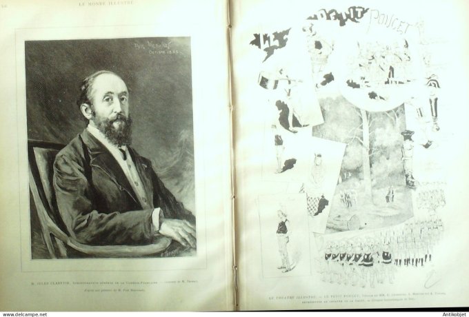 Le Monde illustré 1885 n°1493 Bulgarie Philippopoli Saint-Julien (69) Jules Claretie