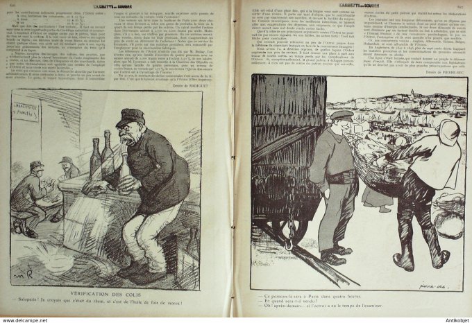L'Assiette au beurre 1908 # 416 L'Octroi Villemot Jean
