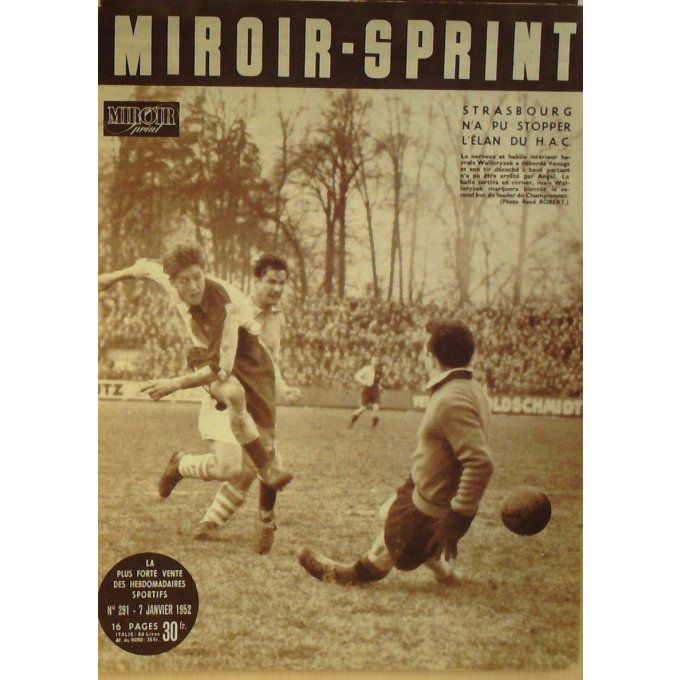 Miroir Sprint 1952 n° 291 7/1 WALLORYSEK CAULET MILAZZO STRICANNE PADILLA LACROIX