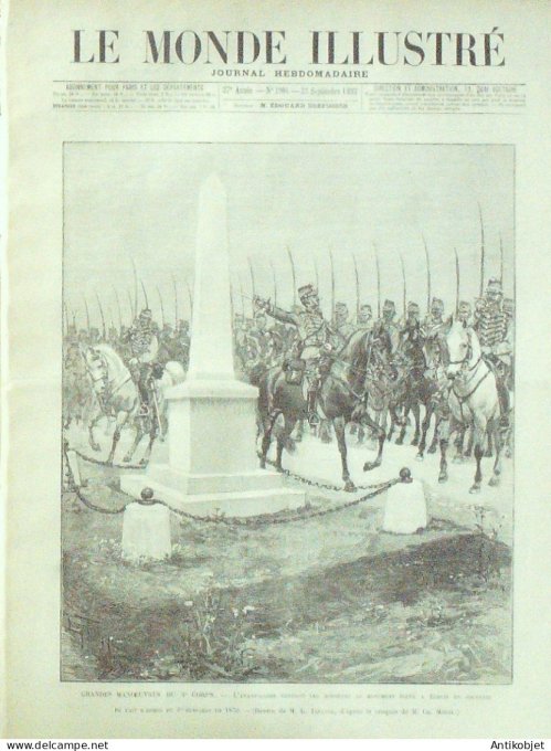 Le Monde illustré 1893 n°1904 Rouen (76) Grenoble (38) De Miribel Benoit Malon