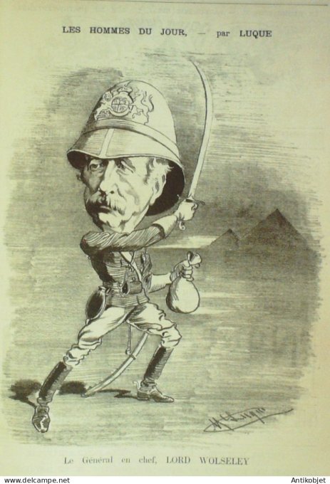 La Caricature 1884 #252 Vacances artistiques Robida Lors par Luque Trock