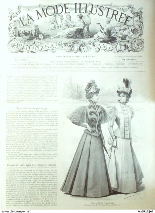La Mode illustrée journal 1897 n° 08 Toilettes de printemps