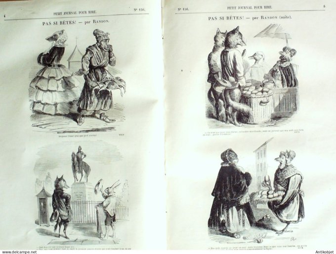 Petit journal pour Rire 1858 # 156 Petit Sphinx Randon