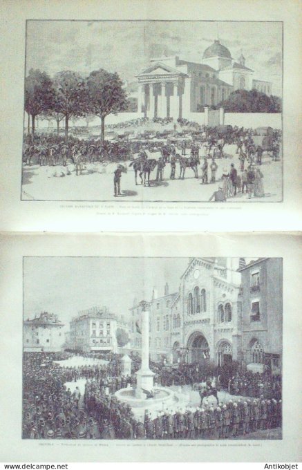 Le Monde illustré 1893 n°1904 Rouen (76) Grenoble (38) De Miribel Benoit Malon