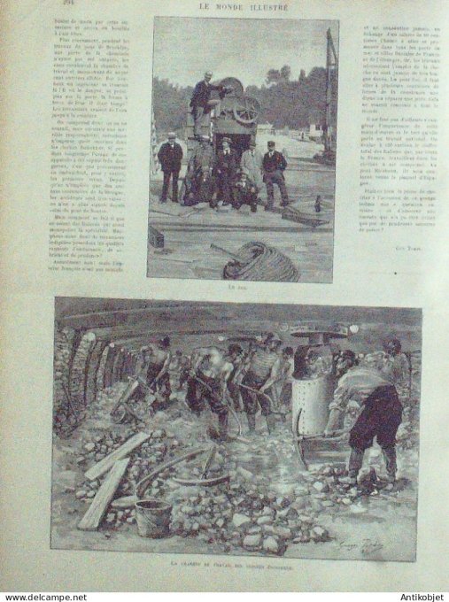 Le Monde illustré 1893 n°1904 Rouen (76) Grenoble (38) De Miribel Benoit Malon